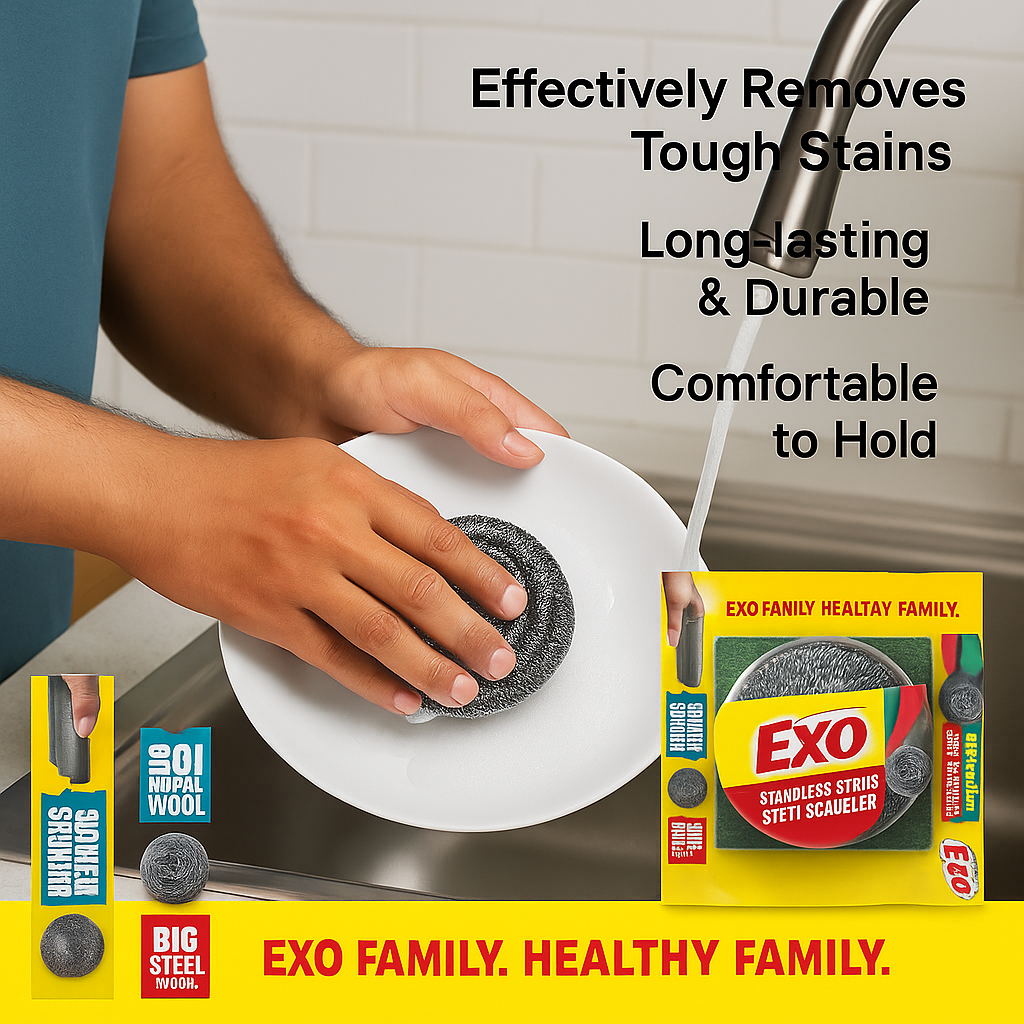 Jyt Exo Scrub Pad + Steel Scruber Mrp30