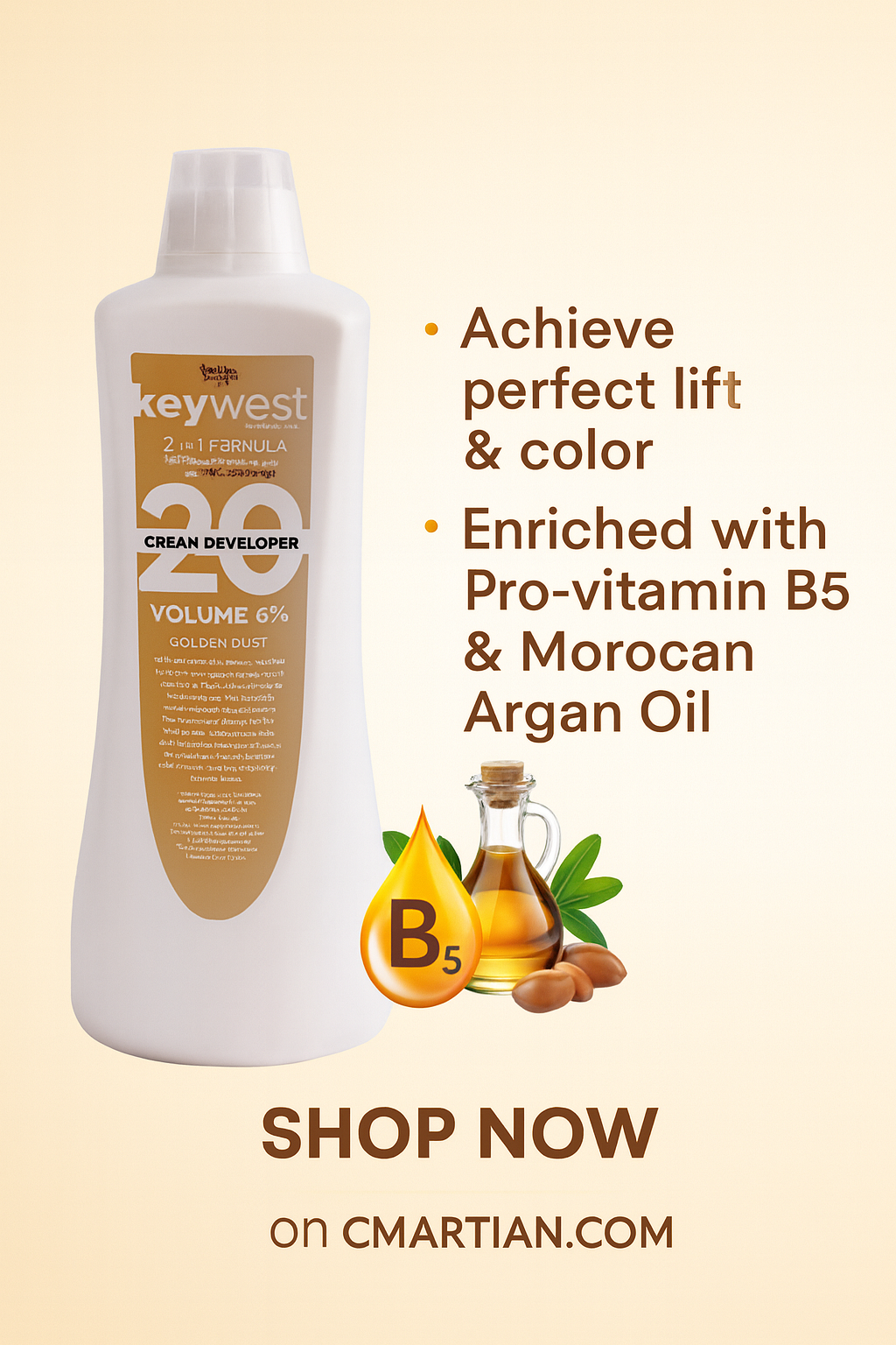 FBL Keywest Hair Developer Golden Dust 1000ml