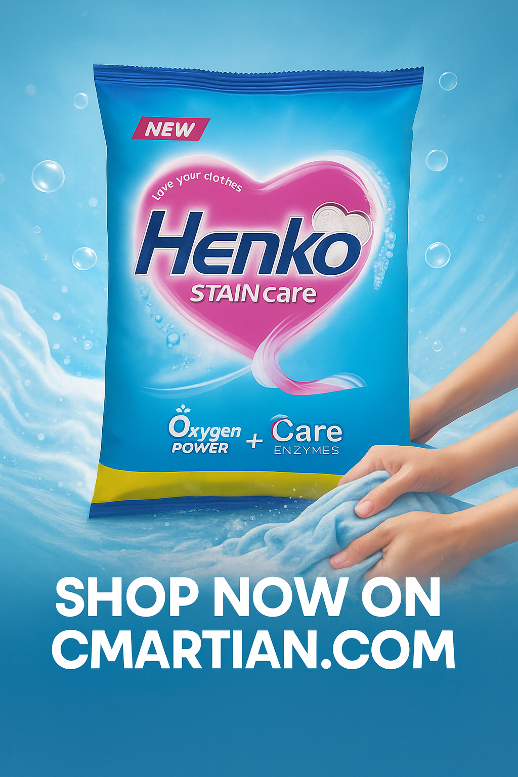 Jyt Henko Detergent Powder 3kg, 5kg
