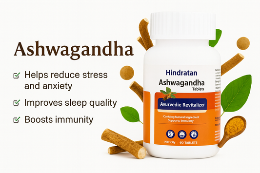 Leeford Hindratan Ashwagandha (Pack of 60 Tablets)