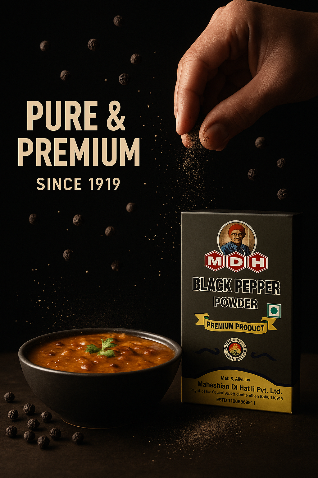 MDH Black Pepper Powder 100g