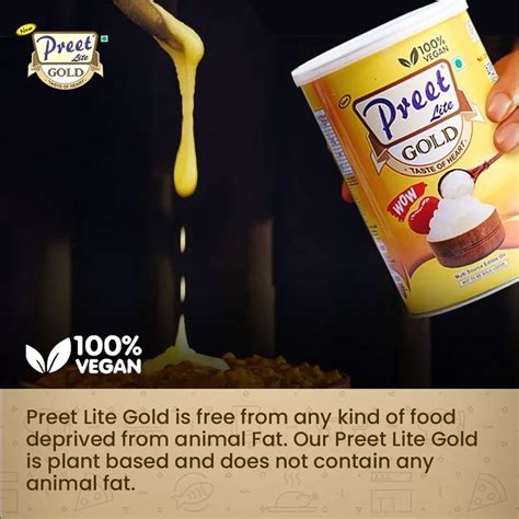 Preet Lite Gold - Vegan Ghee 1 L