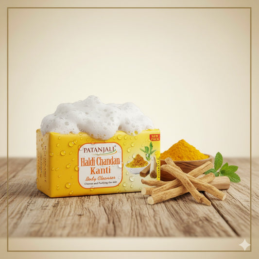 Patanjali Haldi Chandan Kanti Soap (150g x 3pcs)
