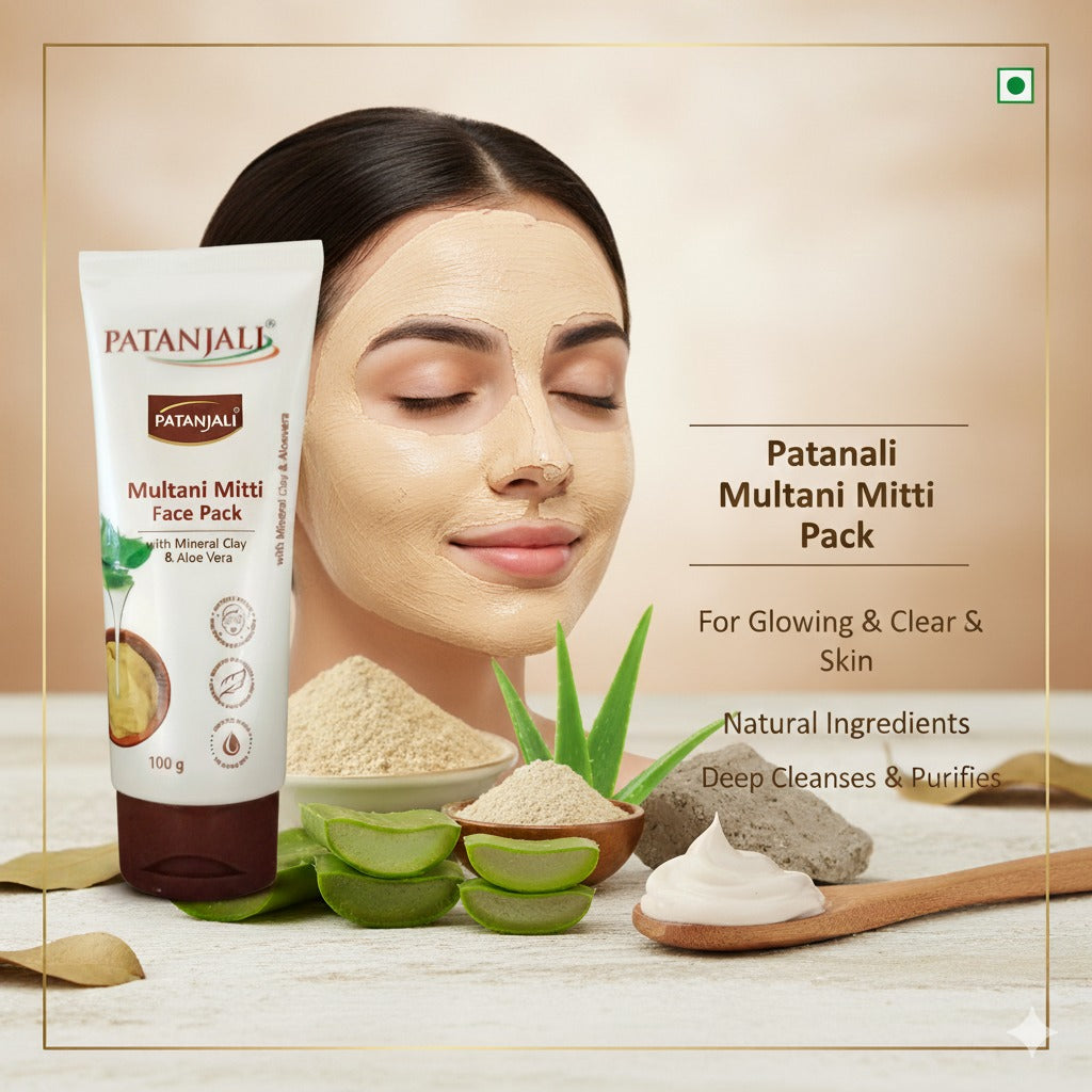 Patanjali Face Pack  Multani 100g