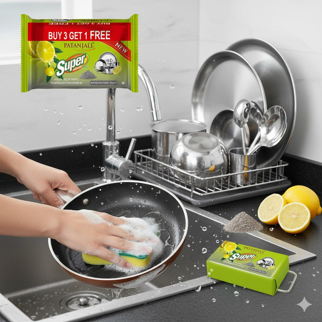 Patanjai Super Dishwash Bar (4N x 225g =900g)