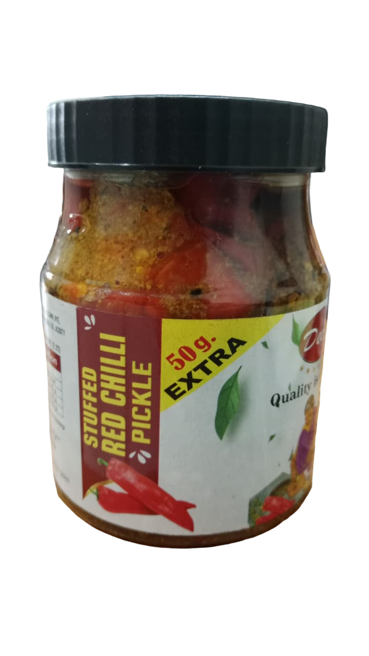 Deep Stuffed Red Chilli Pickle 500g