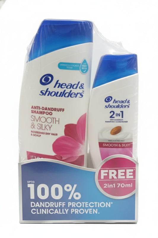 Head & Shoulders Anti-Dandruff Shampoo Smooth & Silk 180ml, 340ml