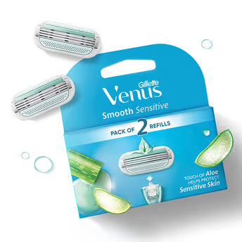 Gillette Venus Smooth Sensitive Cart | Pack of 2 Refills
