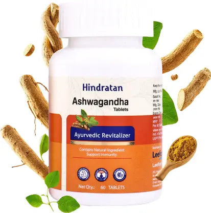 Leeford Hindratan Ashwagandha (Pack of 60 Tablets)