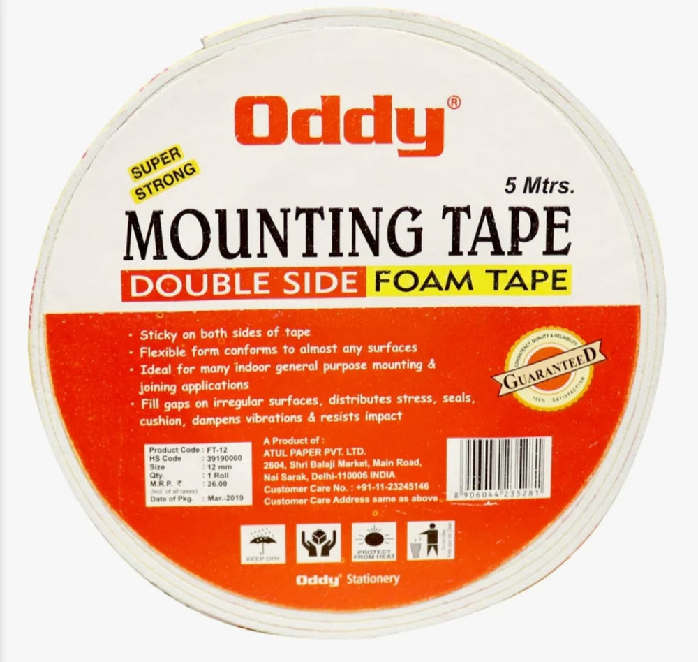 ODDY FOAM TAPE DOUBLE SIDE | FT-24 | 24mm | Roll of 5m |  1N
