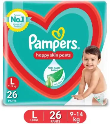 Pampers Happy Sleep| Size-L | 26 Pants |