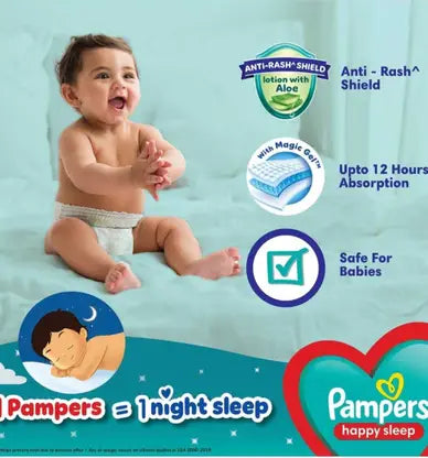 Pampers Happy Sleep| Size-L | 26 Pants |