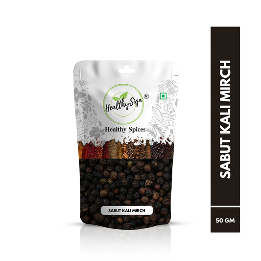 HealthySign Black Pepper Sabut 50g, 100g