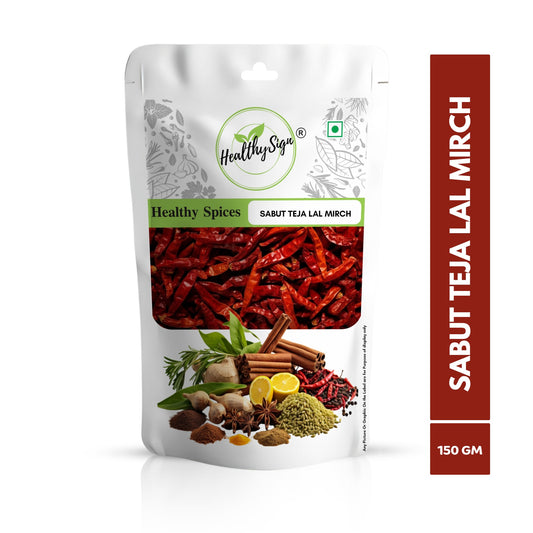HealthySign Lal Mirch Teja Sabut 50g, 150g