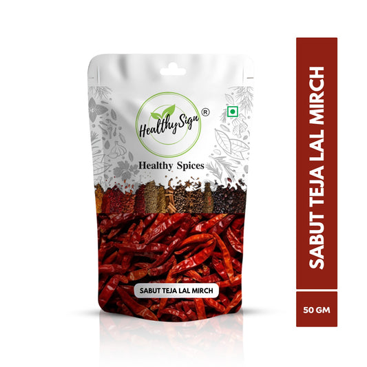 HealthySign Lal Mirch Teja Sabut 50g, 150g