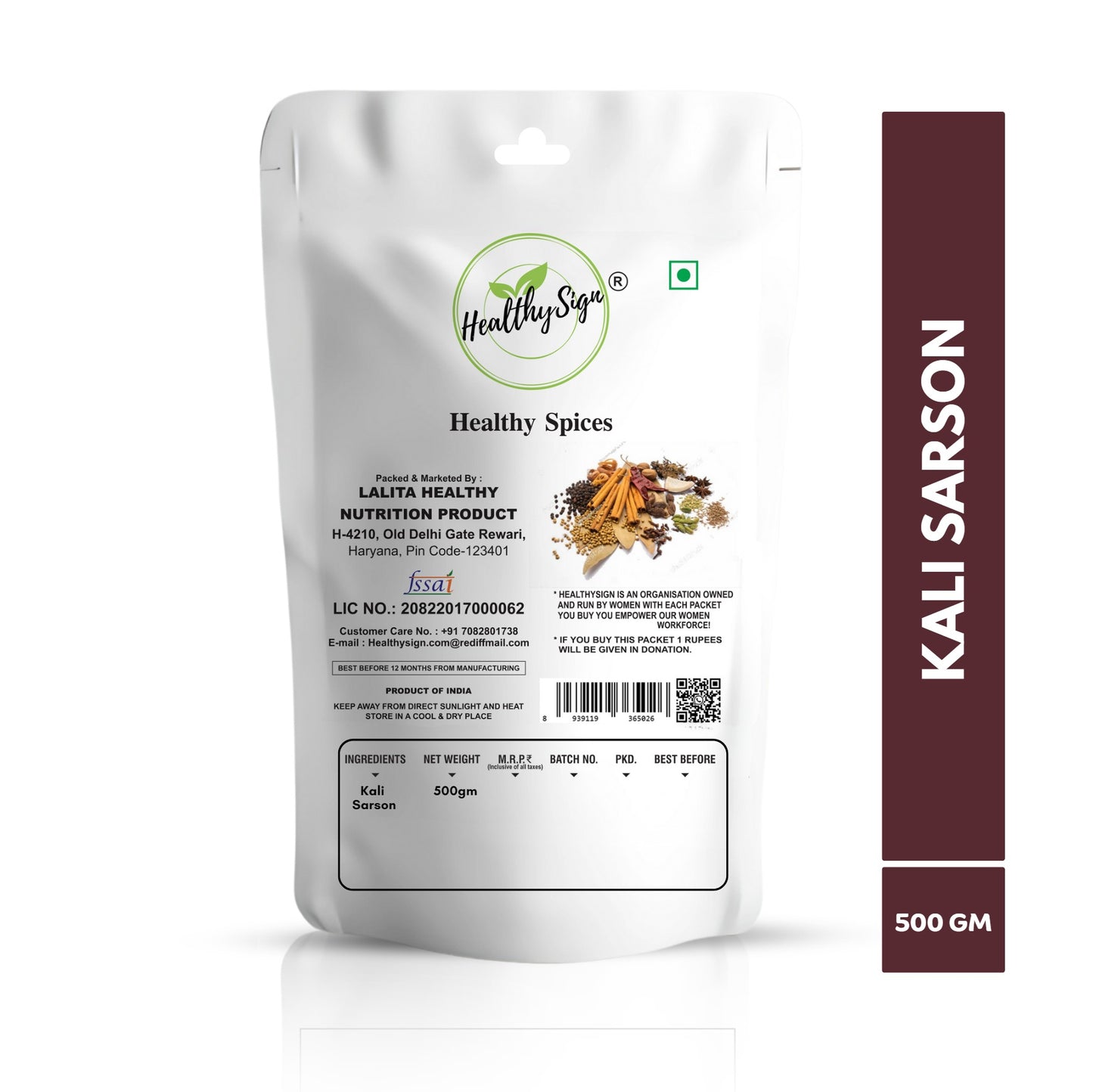 HealthySign Kali Sarson 100g, 500g