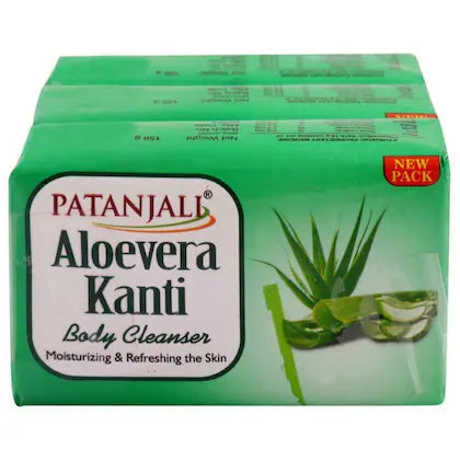 Patanjali Aloevera Kanti Soap ( 150g x 3 Pcs)