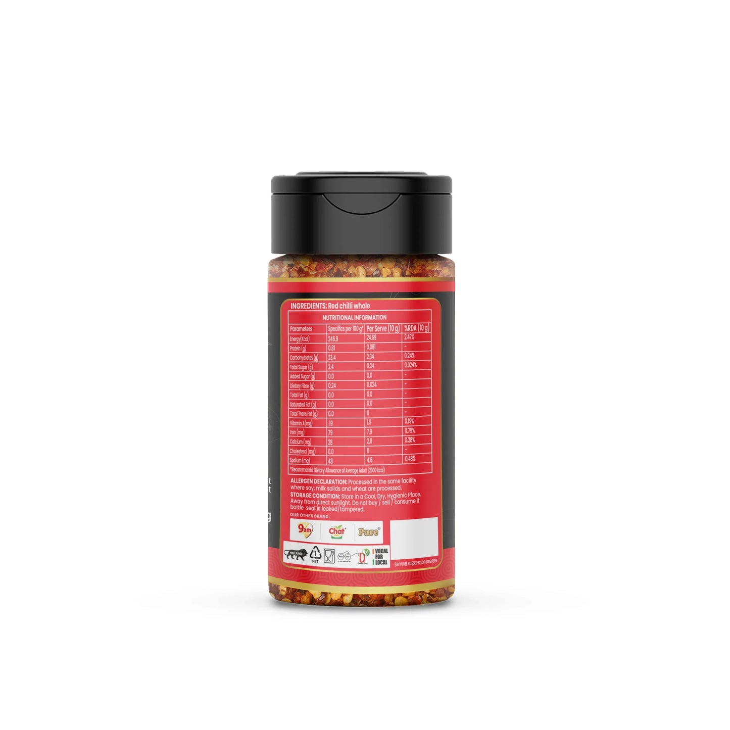 9AM Creamooz Red Chilli Flakes 50g