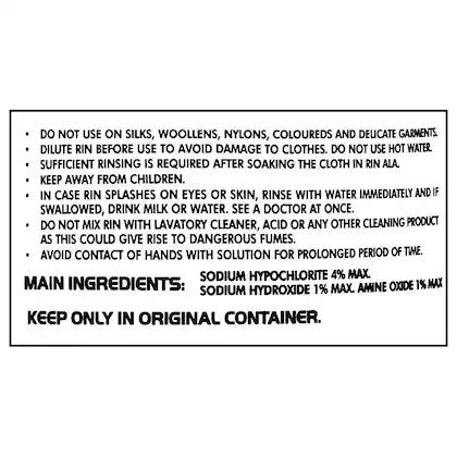 Rin Ala Fabric Whitener 500ml