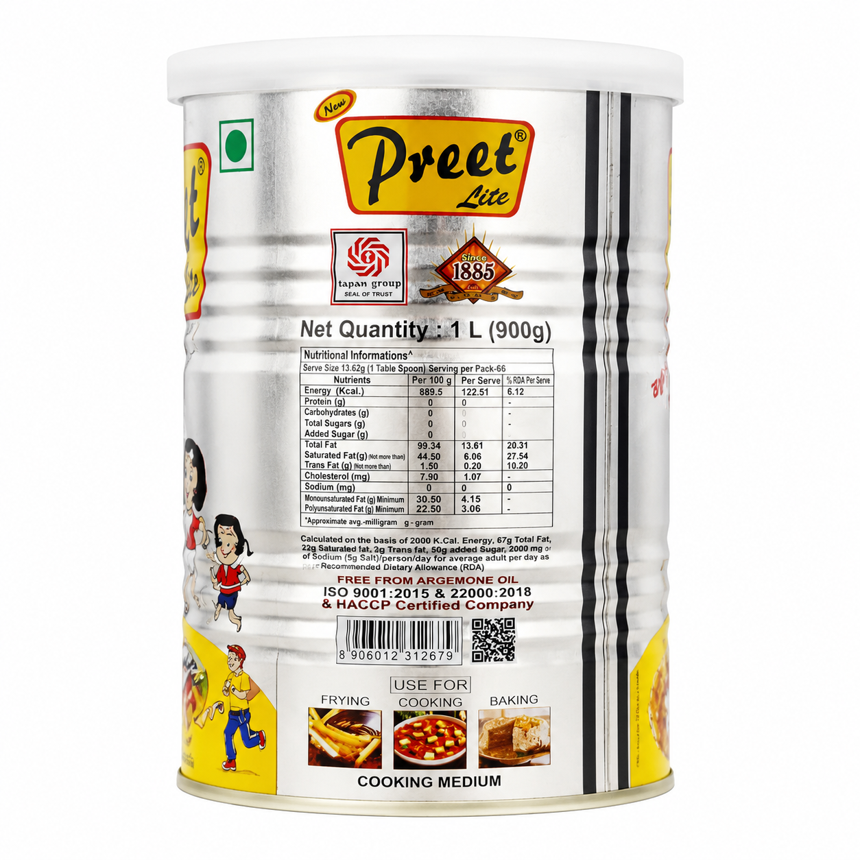Preet Lite - Vegan Ghee 1 L